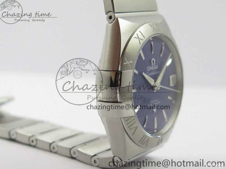 0205 SunProtective Constellation 38mm SS VSF 1:1 Best Edition Blue Textured Dial on SS Bracelet A8500 Super Clone 7917